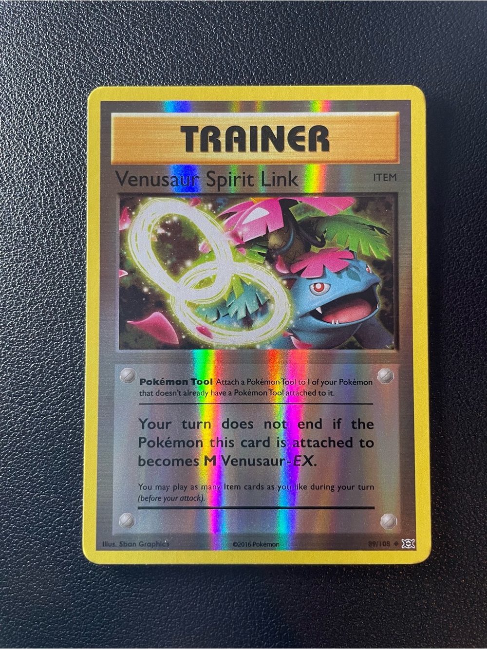Venusaur Spirit Link/Reverse Holo/Pokemon Evolutions #89/108